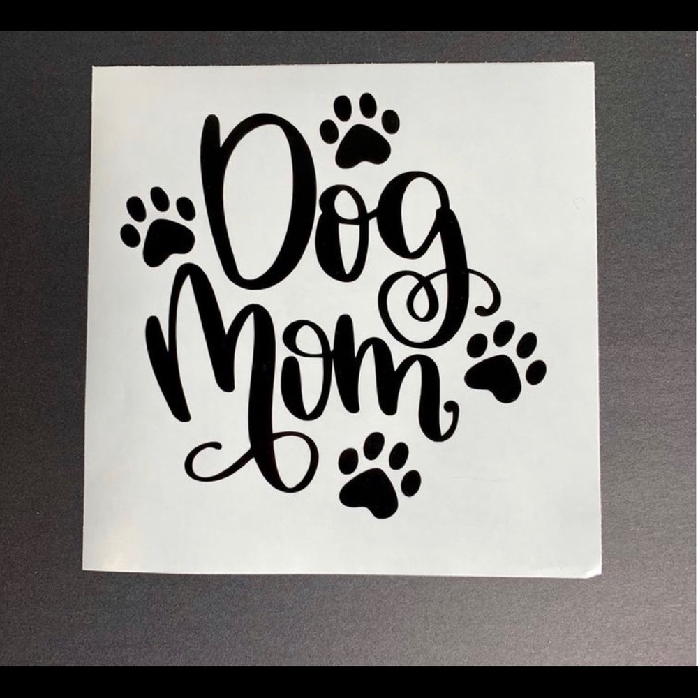 dog mom vinyl decal